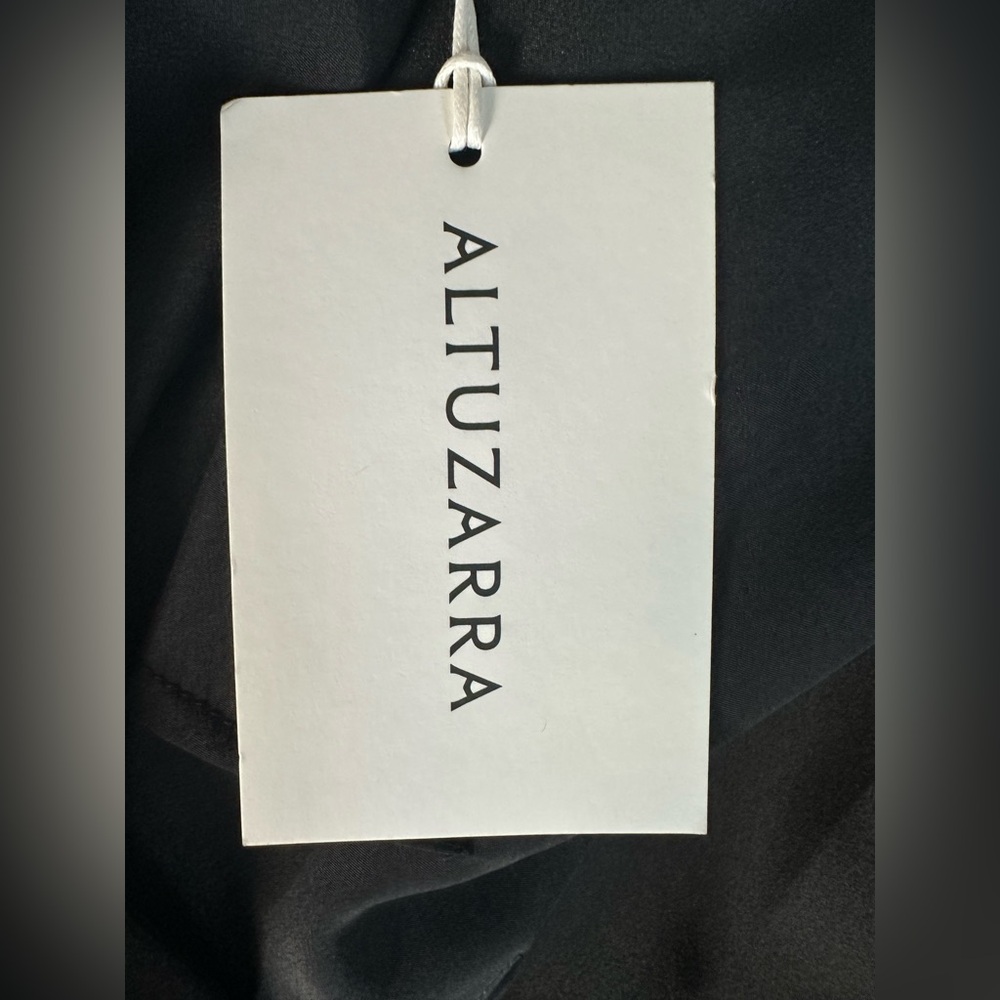 Altuzarra “Honey Dress” Black Silk Midi Dress with Gold Accent. Size 4.  NWT - Picture 10 of 10